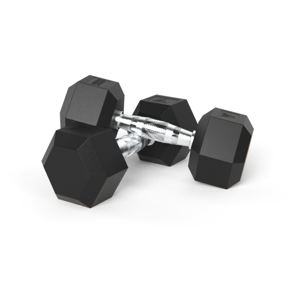 Гантели DFC гексаг. обрезиненная пара DB001-25 кг