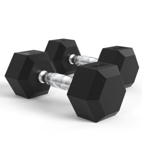 Гантели DFC гексаг. обрезиненная пара DB001-25 кг