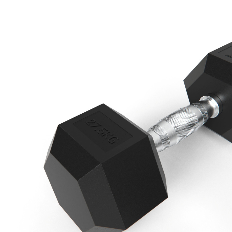 Гантели DFC гексаг. обрезиненная пара DB001-27,5 кг