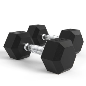Гантели DFC гексаг. обрезиненная пара DB001-27,5 кг