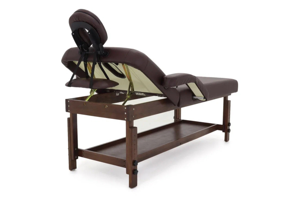 Массажный стол стационарный MED-MOS FIX-1A (SW2.31.10A) коричневый 