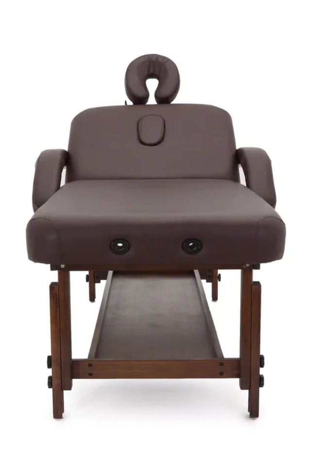 Массажный стол стационарный MED-MOS FIX-1A (SW2.31.10A) коричневый 