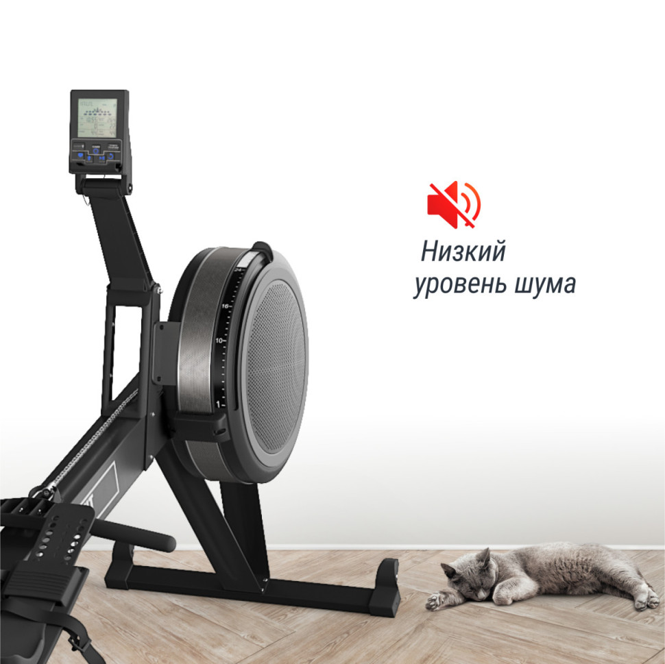 Гребной тренажер UNIX Fit PRO Air Magnetic Rower-X Black