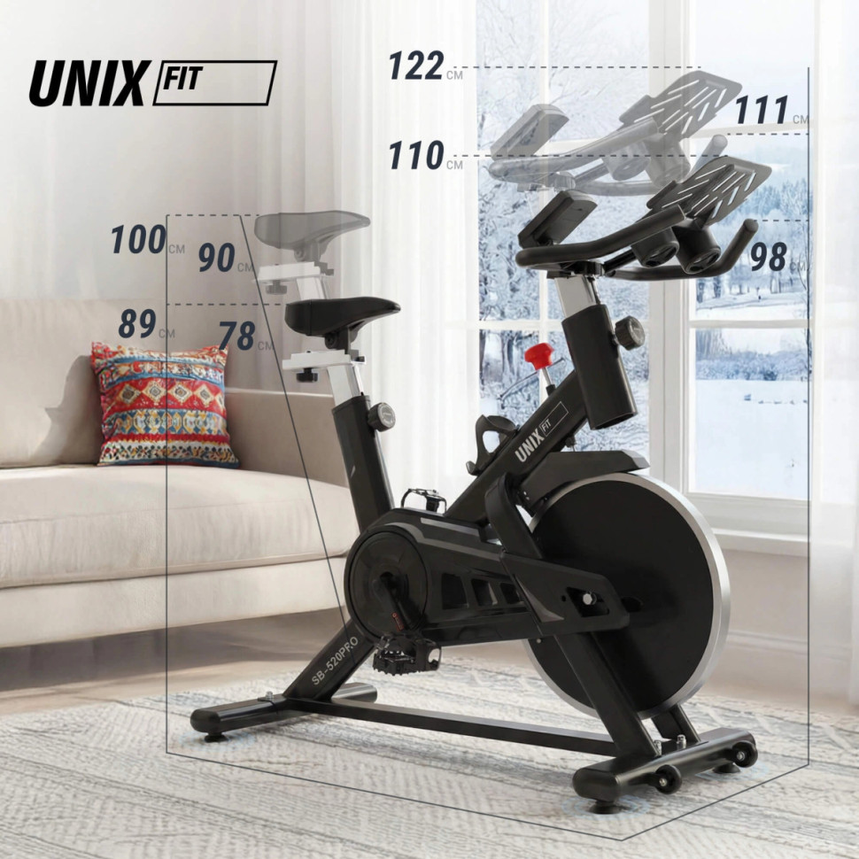 Велотренажер Спин-байк UNIX Fit SB-520 PRO