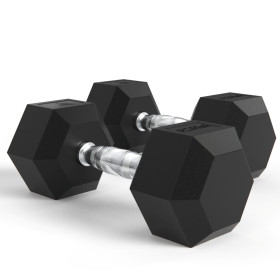 Гантели DFC гексаг. обрезиненная пара DB001-32,5 кг