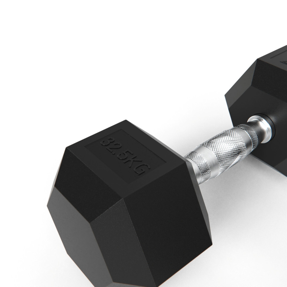 Гантели DFC гексаг. обрезиненная пара DB001-32,5 кг