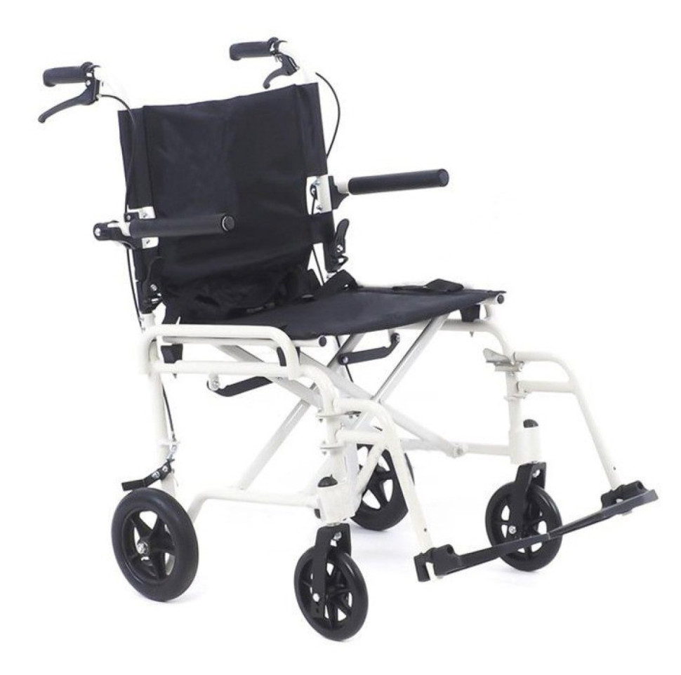 Кресло-каталка складная MK-280 (FS860LB) с тормозами для сопровождающего (45 см)