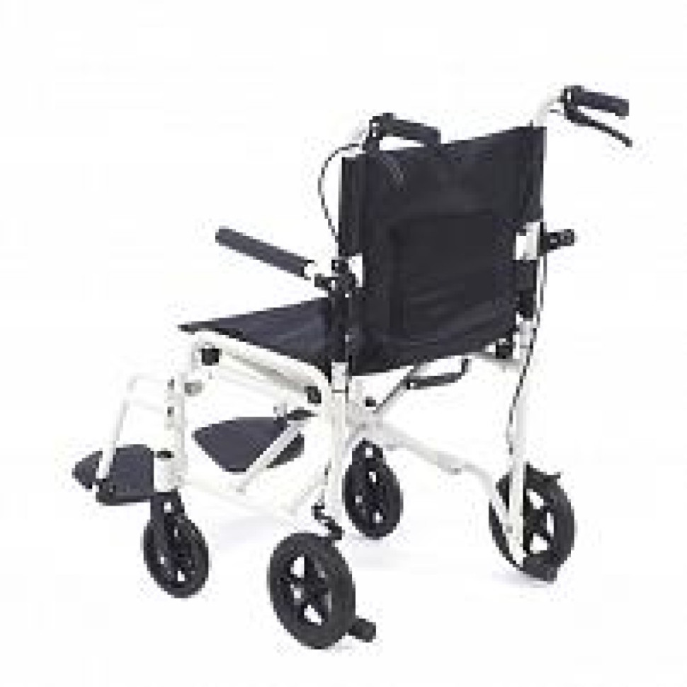 Кресло-каталка складная MK-280 (FS860LB) с тормозами для сопровождающего (45 см)