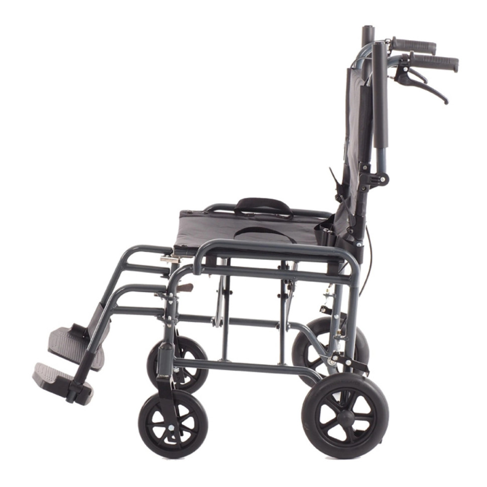 Кресло-каталка складная MK-280 (FS860LB) с тормозами для сопровождающего (45 см)