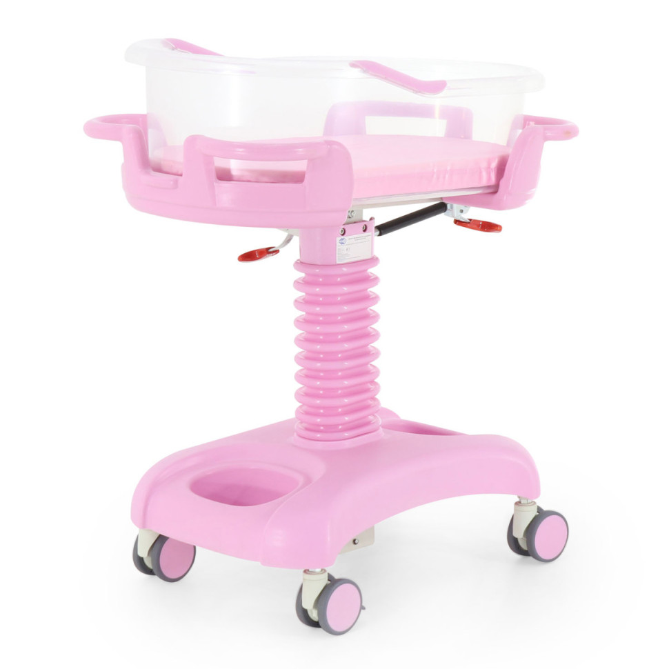 Кровать неонатальная Мед-Мос F-48 (MM-2012Р-01) 3 функции (с матрасом), цвет розовый