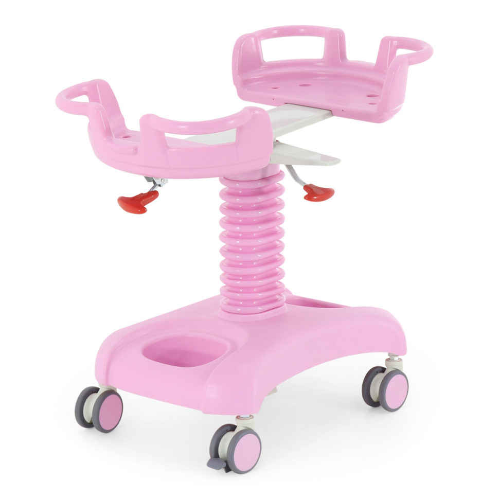 Кровать неонатальная Мед-Мос F-48 (MM-2012Р-01) 3 функции (с матрасом), цвет розовый