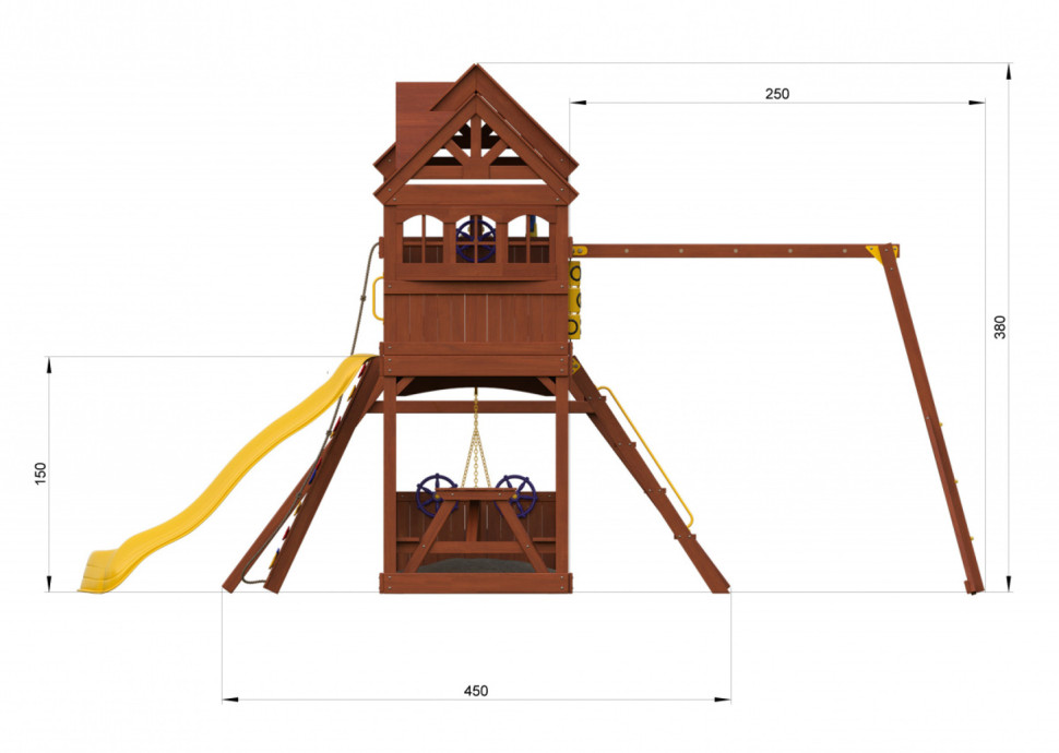 Детский игровой комплекс Newsunrise + Рукоход