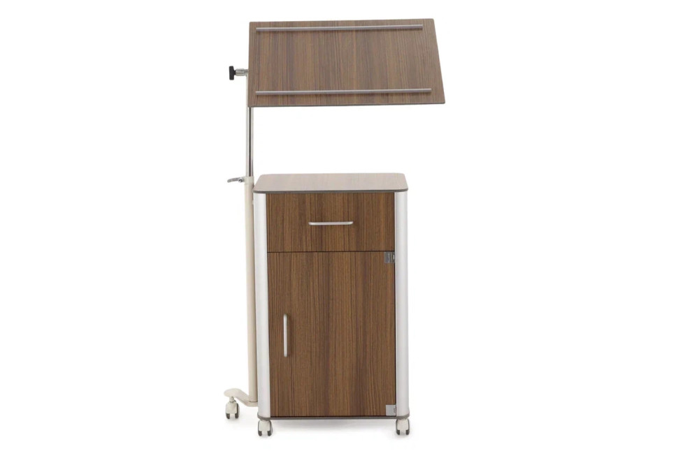 Тумба прикроватная MED-MOS с поворотной столешницей BLZ 030 (ПТ-001/ПТ-004) орех