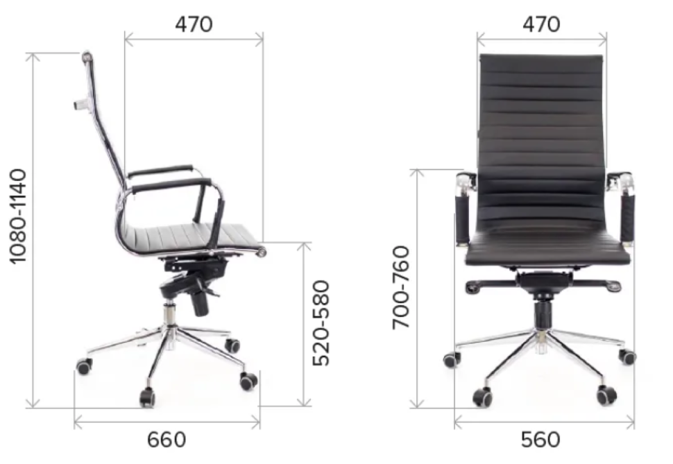 Кресло Everprof Rio M Кожа Черный