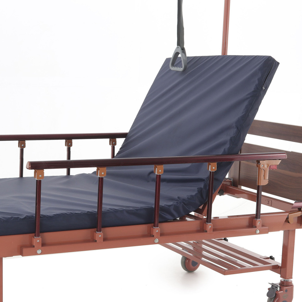 Кровать механическая Е-17В (ММ-1024Д-06) ЛДСП (коричневый) с матрасом