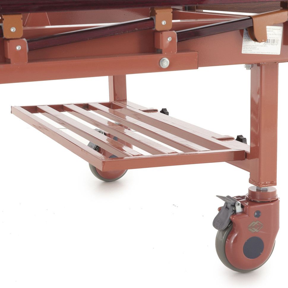 Кровать механическая Е-17В (ММ-1024Д-06) ЛДСП (коричневый) с матрасом