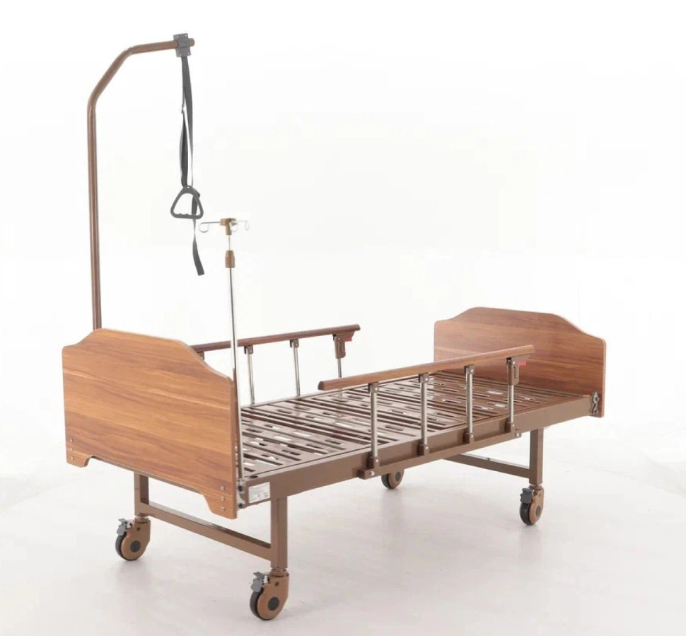 Кровать для лежачих больных с матрасом BELBERG Dana (ЛДСП, светло-коричневый)