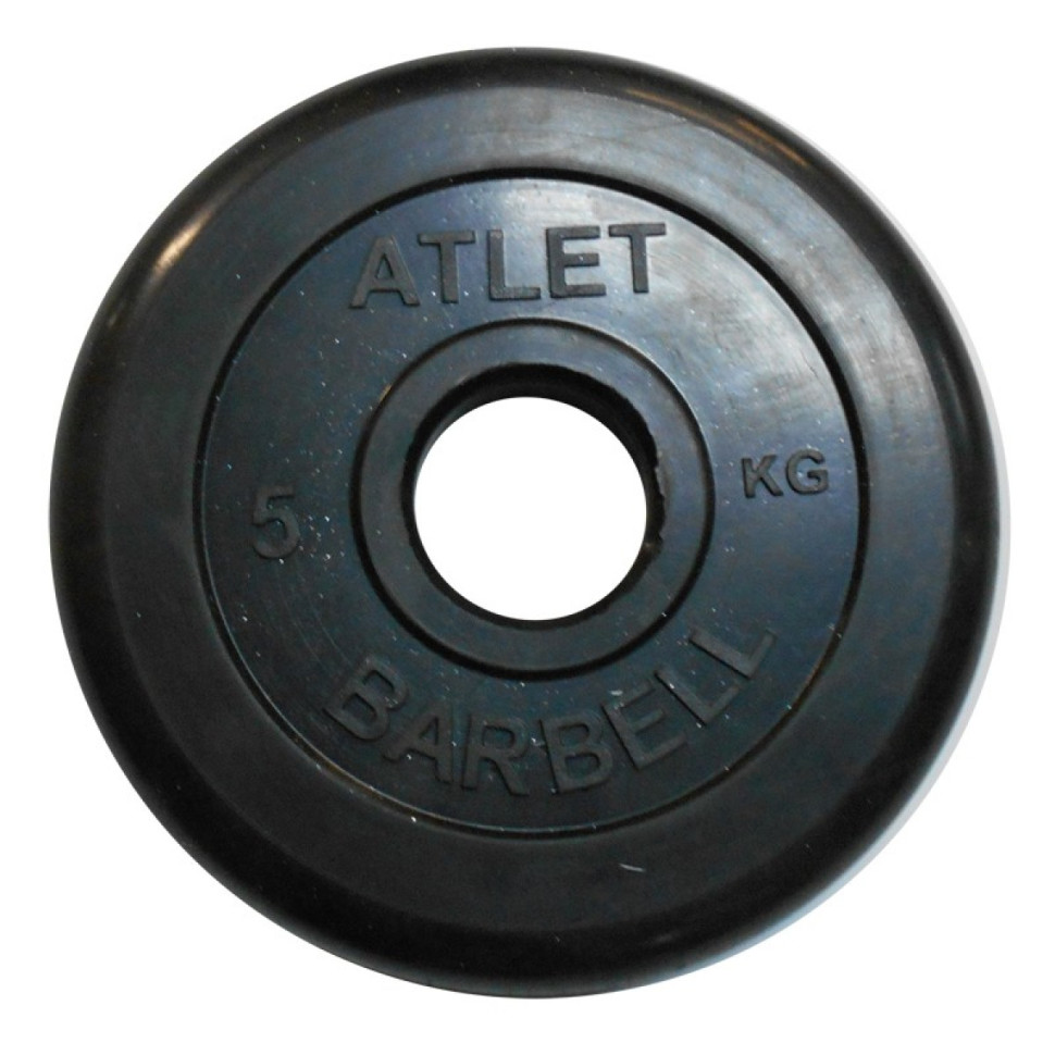 Диск обрезиненный MB-AtletB51-5 кг, 51 мм