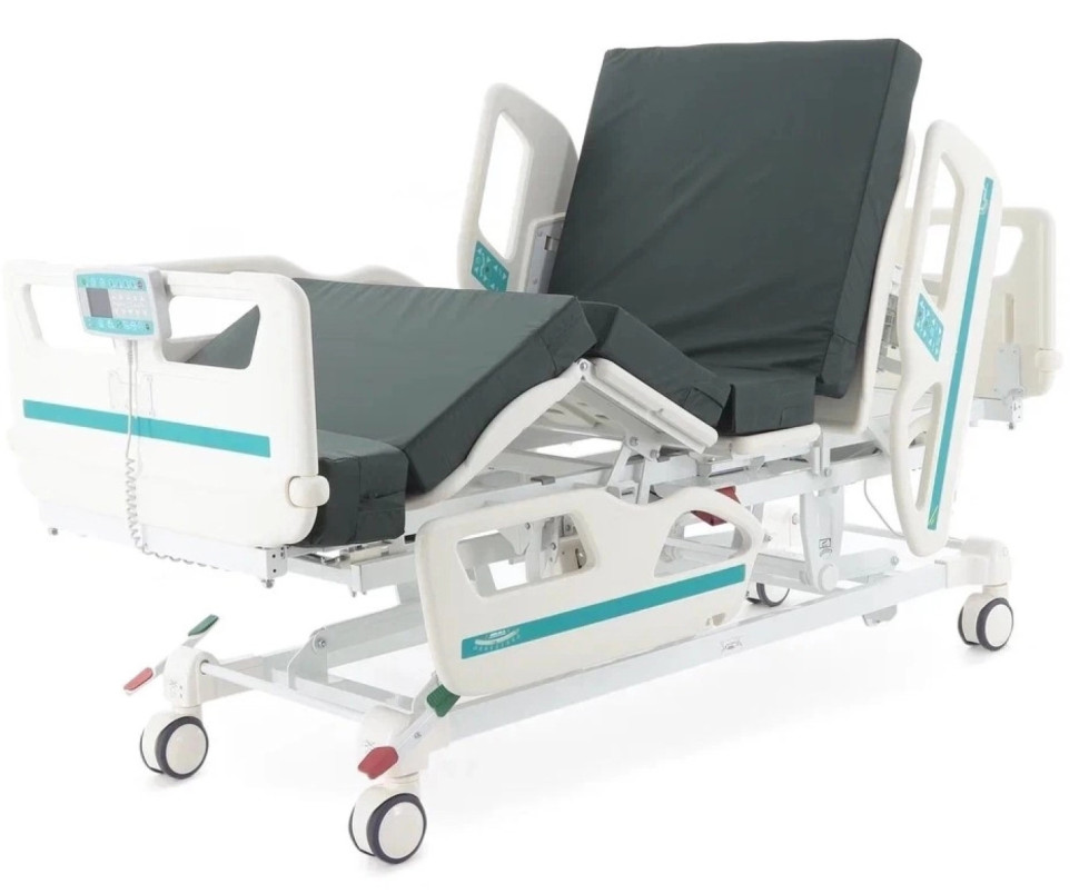 Кровать электрическая реанимационная MED-MOS DB-4 (02) (ABS, матрас, 4 секции,удл.)