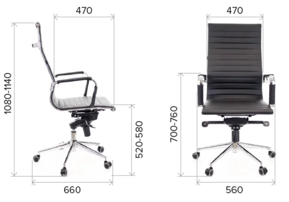 Кресло Everprof Rio M Экокожа Черный