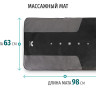 Массажный коврик-мат для растяжки позвоночника Gapo Alance Black (без аппарата)