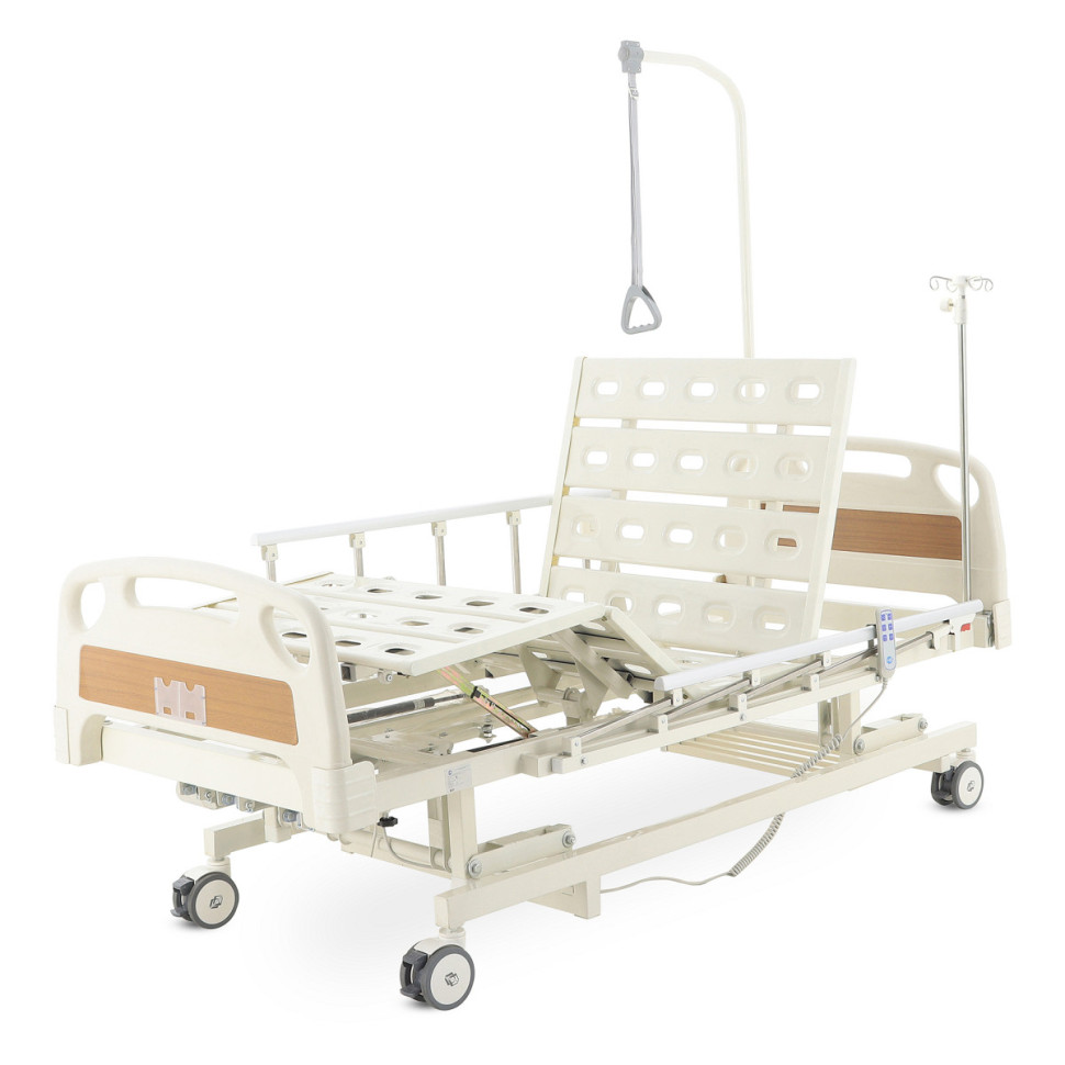 Кровать для лежачих больных Мед-Мос DB-6 с удлинением ложа, с аккумулятором, с матрасом