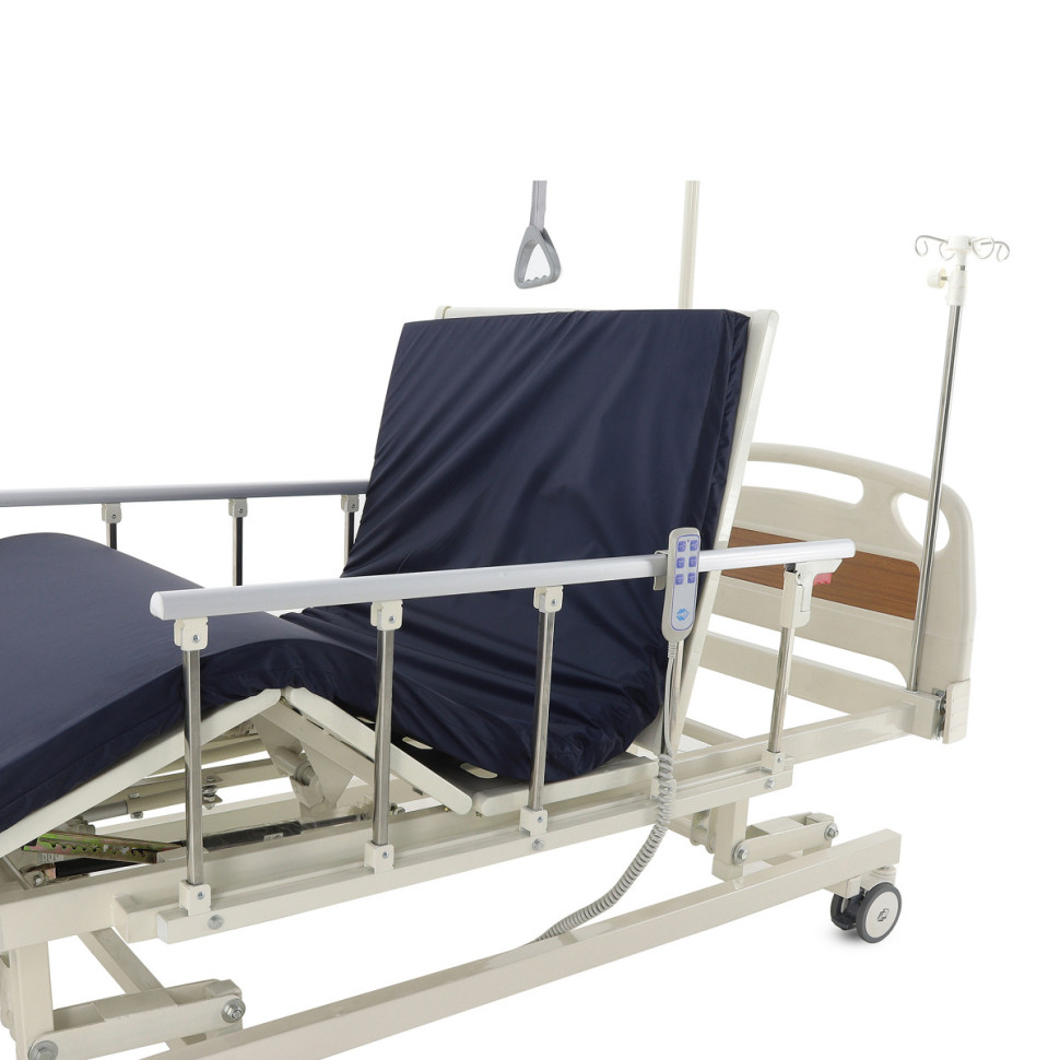 Кровать для лежачих больных Мед-Мос DB-6 с удлинением ложа, с аккумулятором, с матрасом