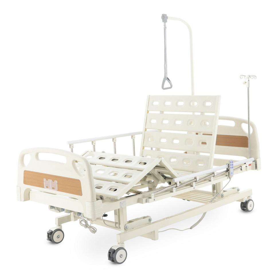Кровать для лежачих больных Мед-Мос DB-6 с удлинением ложа, с аккумулятором, с матрасом