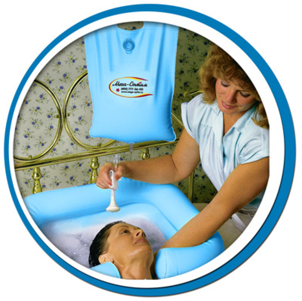 Ванночка надувная для мытья головы Оптим BS-01