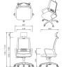 Кресло FALTO D3 DTR-11KPL/BK/BK Спинка черная/сидение черное/Каркас черный