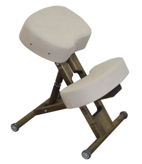 Стул коленный &quot;ОЛИМП ЭКО&quot; на деревянной основе без спинки цвет ткани беж