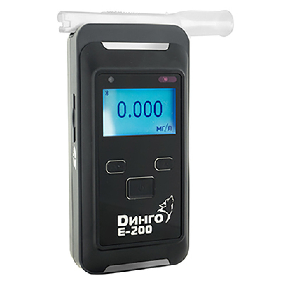 Алкотестер Динго Е-200 (В) с принтером, с BLUETOOTH