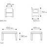 Комплект мебели Rattan Comfort 3, венге (2 кресла+ столик)