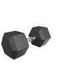 Гантель гексагональная UNIX Fit обрезиненная 20 кг / шт.