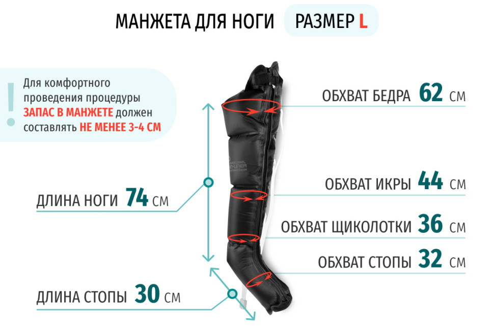 Аппарат для лимфодренажа Seven Liner Zam-01 L (аппарат + ноги)