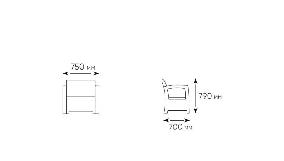 Комплект уличной мебели TWEET Terrace Set Max, венге