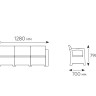 Комплект уличной мебели TWEET Terrace Set Max, венге (4 места)