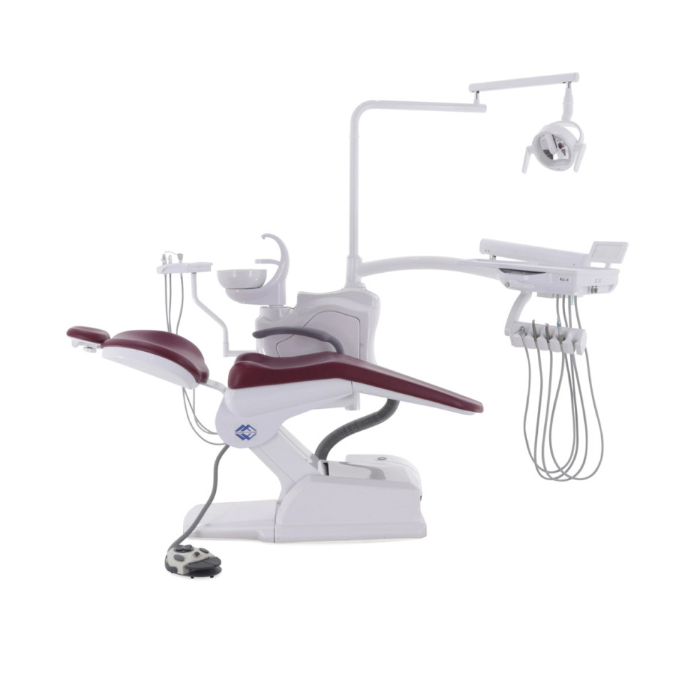 Стоматологическая установка CQ-215 (СО-001М-00) голубой, нижняя подача