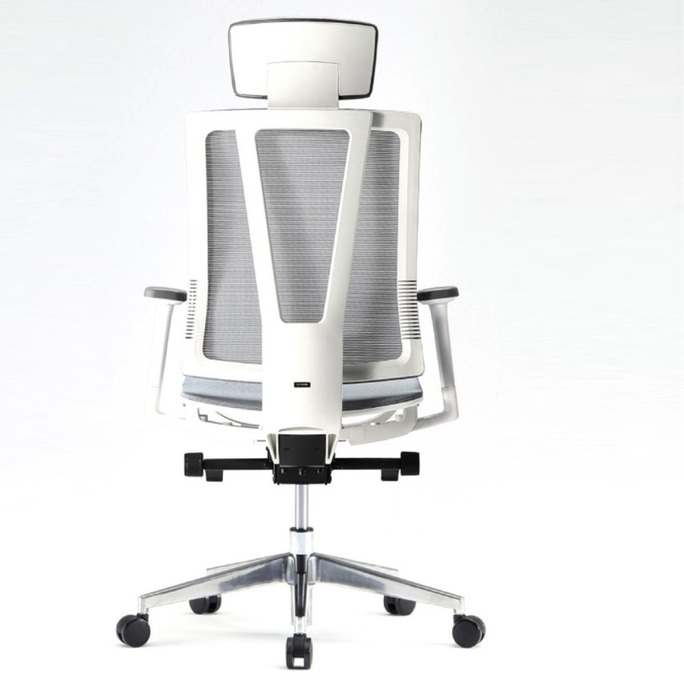 Кресло FALTO G1 AIR GON-18WALH-AL-GY Спинка серая/сидение серое/Каркас белый