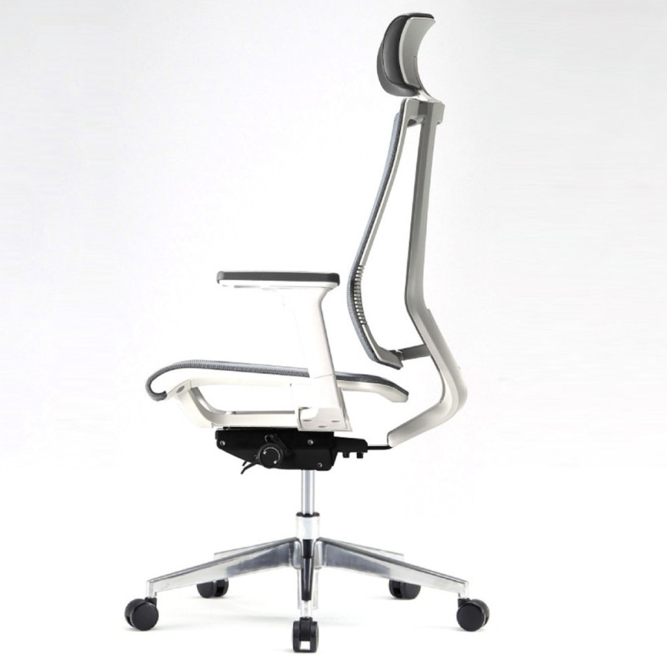 Кресло FALTO G1 AIR GON-18WALH-AL-GY Спинка серая/сидение серое/Каркас белый