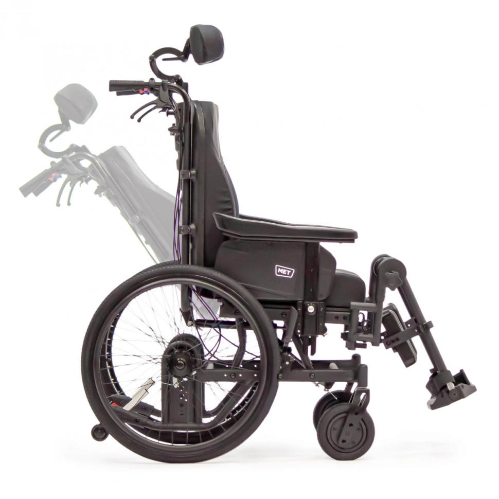 Кресло-коляска механическая MET ECLIPSE A оснащена абдуктором