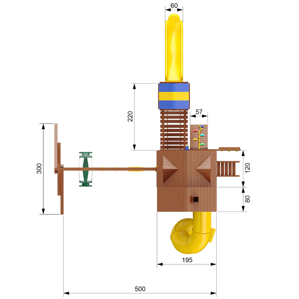 Детский игровой комплекс SUNRISEFORT Делюкс-2