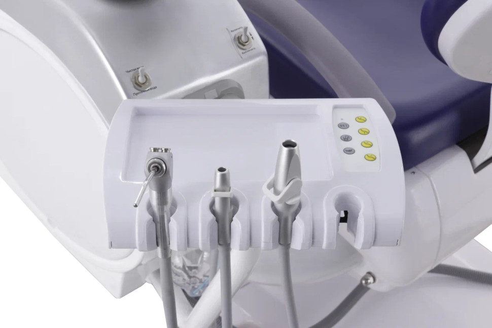 Стоматологическая установка CQ-216 (СО-002М-01) голубой, нижняя подача