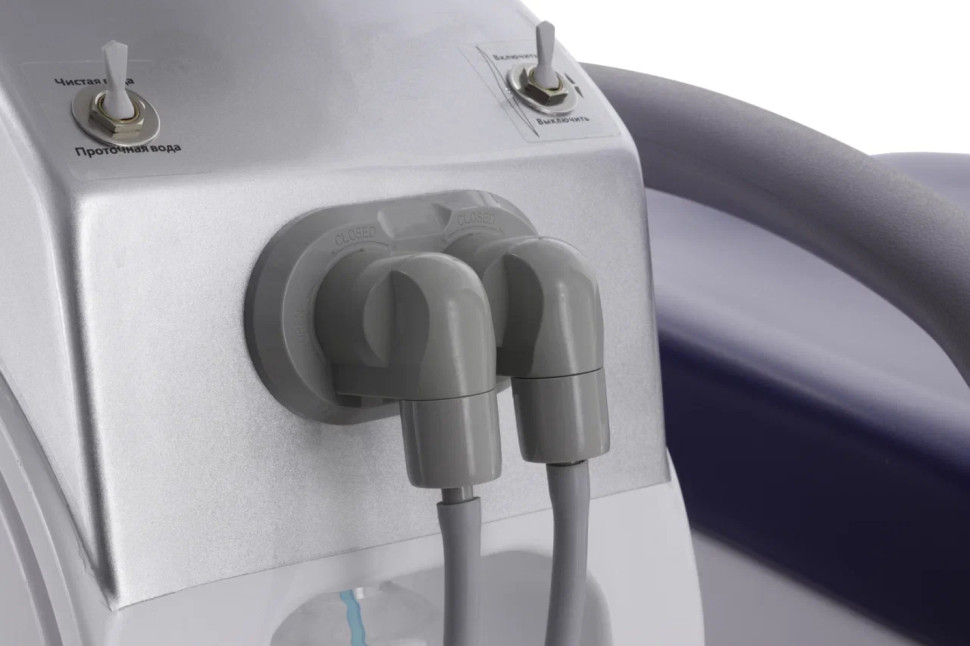 Стоматологическая установка CQ-216 (СО-002М-01) голубой, нижняя подача