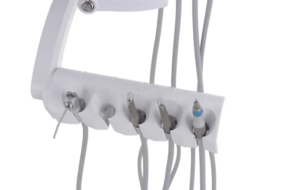 Стоматологическая установка CQ-216 (СО-002М-01) голубой, нижняя подача