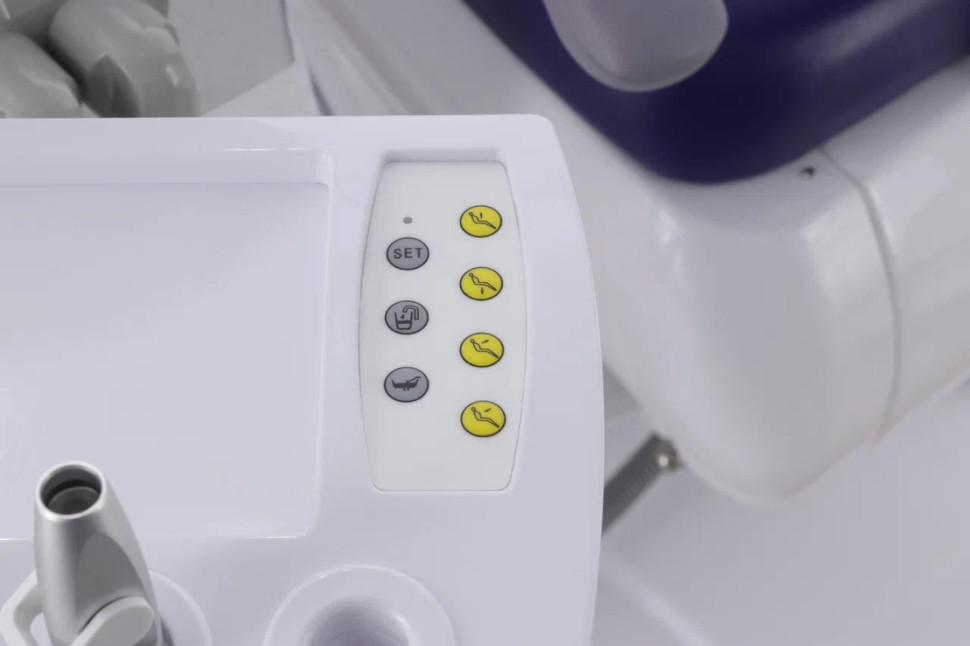 Стоматологическая установка CQ-216 (СО-002М-01) голубой, нижняя подача