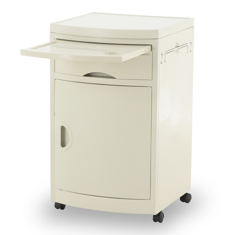 Тумбочка прикроватная Мед-Мос BLZ-016 ПТ-003Д из пластика цвет белый