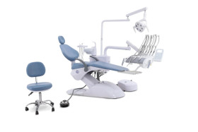 Стоматологическая установка CQ-216 (СО-003М-01) голубой, верхняя подача