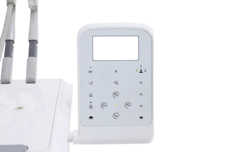 Стоматологическая установка CQ-216 (СО-003М-01) голубой, верхняя подача