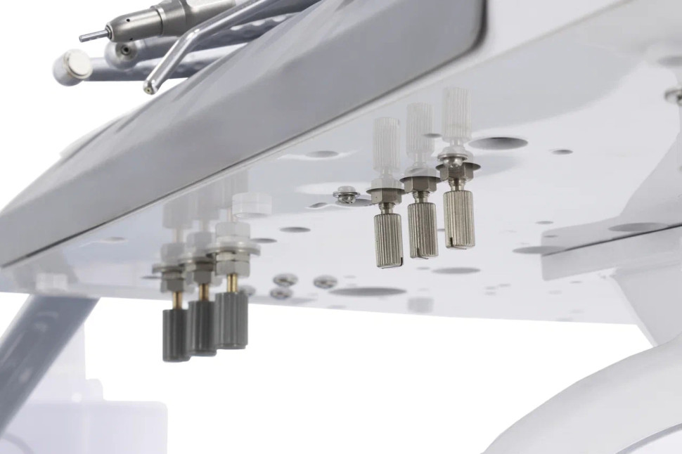 Стоматологическая установка CQ-216 (СО-003М-01) голубой, верхняя подача